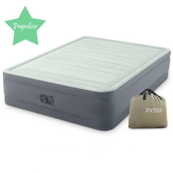 Двуспальная надувная кровать Intex Premium со встроенным электрическим насосом 64906 152х203х46 см