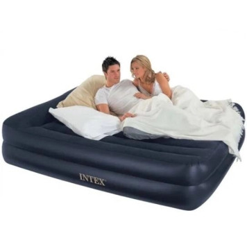 Двуспальная надувная кровать Intex со встроенным электрическим насосом 64124 203х152x42 см