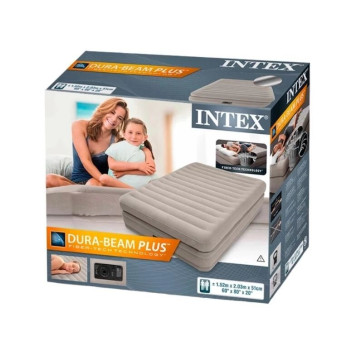 Двуспальная надувная кровать Intex со встроенным электрическим насосом 64446 203х152x51 см-2