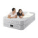 Двуспальная надувная велюровая кровать Intex Premium со встроенным электрическим насосом 64464 152х203х51 см