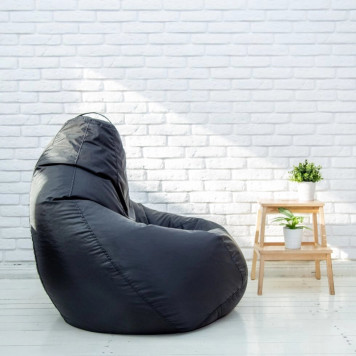 Кресло-мешок "Груша" большой размер "XL" (черный)-2