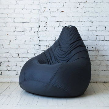 Кресло-мешок "Груша" средний размер "М" (черный)