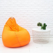 Кресло-мешок "Груша" средний размер "М" (неоново-оранжевый)