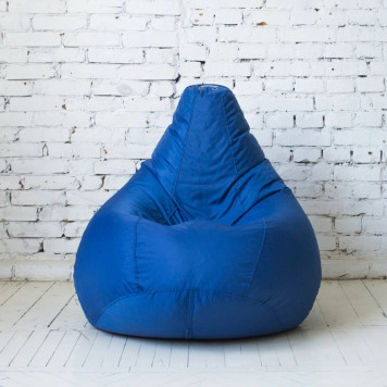 Кресло-мешок "Груша" средний размер "М" (синий)-1
