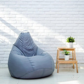 Кресло-мешок "Груша" средний размер "М" (светло-серый)