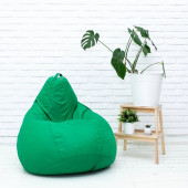 Кресло-мешок "Груша" средний размер "М" (зеленый)