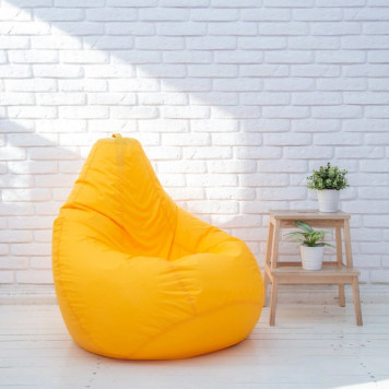 Кресло-мешок "Груша" средний размер "М" (желтый)