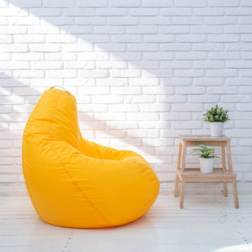 Кресло-мешок "Груша" средний размер "М" (желтый)-2